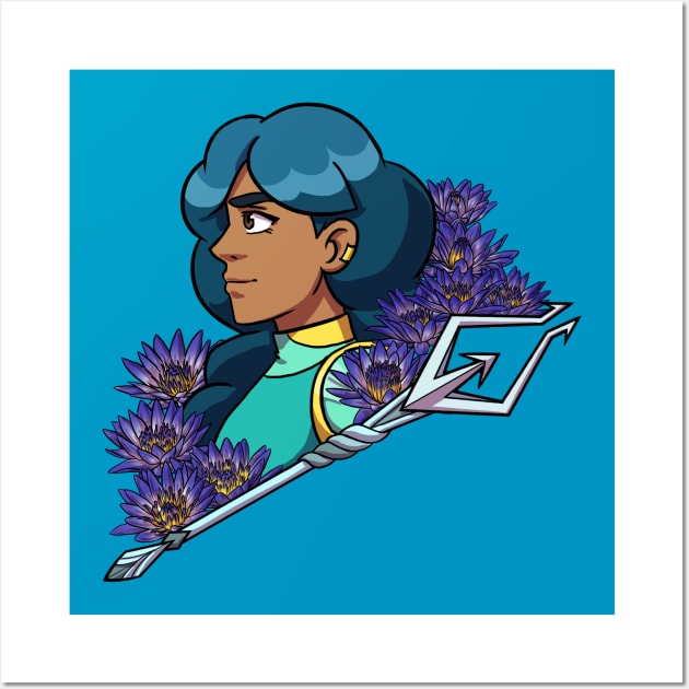 Water Lily Mermista Wall Art by NightGlimmer